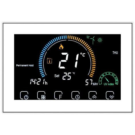 Termostato ZigBee Beca BAC-8000ALZB Fan Coil  Bianco