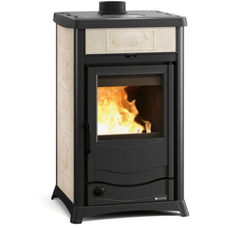 Termostufa a legna 11.1 KW Rossella Plus Evo DSA 4.0 panna