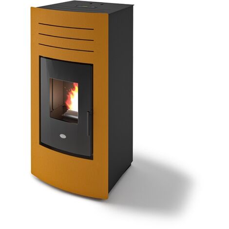 Termostufa a pellet Eva Calor Hydro 20 KW-Ambra - Ricondizionato 1