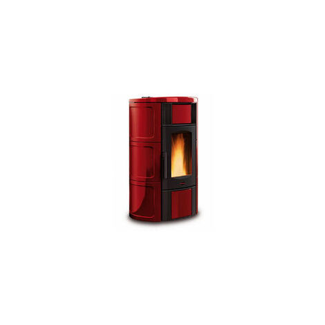 TERMOSTUFA A PELLET LA NORDICA EXTRAFLAME MOD. ISIDE IDRO 2.0 19 KW BORDEAUX