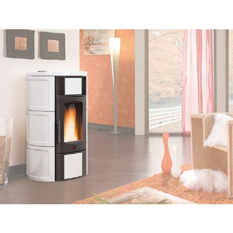 TERMOSTUFA PELLET VENT 18.1KW ISIDE IDRO H15 BIANCO