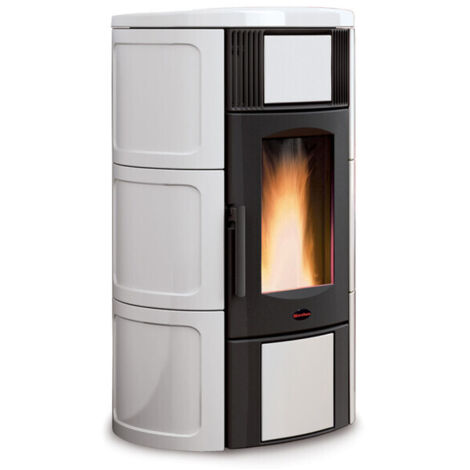 Termostufa pellet ventilata 18.1KW Iside IDRO H15 bianco