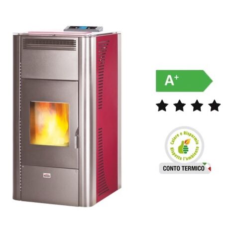 TERMOSTUFE STUFA A PELLETS QUEEN IDRO 24 POTENZA 21,96 Kw - CM.64x57xH127