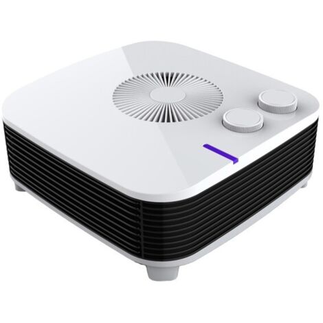 Termoventilador Calefactor Portatil Electrico Estilo 2000w Blanco Horizontal 2potenc.3funciones Termost.reg. 11,5x26x26 Cm