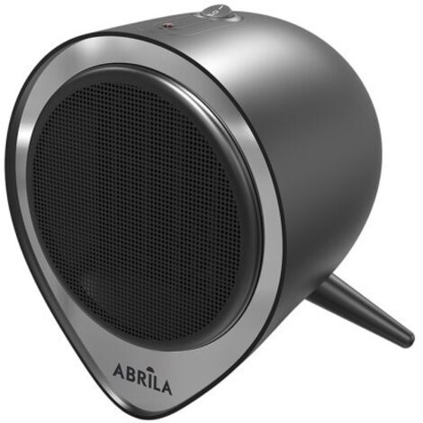 Termoventilador ceramico andino 1500w negro/plata  2potencias,protecc.sobrecalentamiento,antivuelco 21x18x18cm