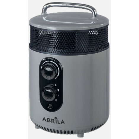 Termoventilador cerámico Isquia gris 1800W 360º 28cm