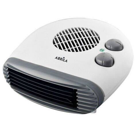 Termoventilador Eléctrico 2000W Blanco Horizontal 2 Potencias 3 Funciones Termostato Regulable 12x24x24cm GRATO