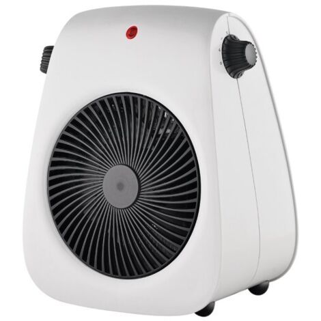 Termoventilador Electrico Estilo 2000w Blanco 2potencias 3funciones Termost.reg. Antivuelco Y Asa 26,8x21,2x14cm