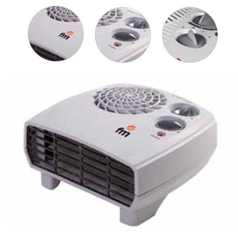 TERMOVENTILADOR FM PALMA HORIZONTAL, 1000/2000W. FRIO/CALOR, TEMP. REGULABLE