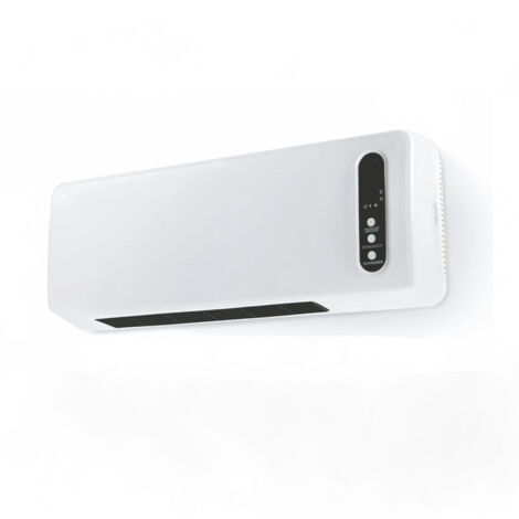 Termoventilatore a parete elementi in ceramica PTC con telecomando e timer 2000 watt