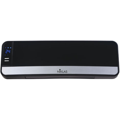 Termoventilatore a parete elettrico con erogatore ceramico e telecomando 2000W PTC Niklas Split Elegant -  White