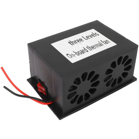 Termoventilatore automatico elettronico Eosnow da 600 W DC24 V, 3 bocchette di ventilazione, 2 impostazioni di temperatura, funzionamento silenzioso, riscaldamento rapido, sbrinamento, disappannamento
