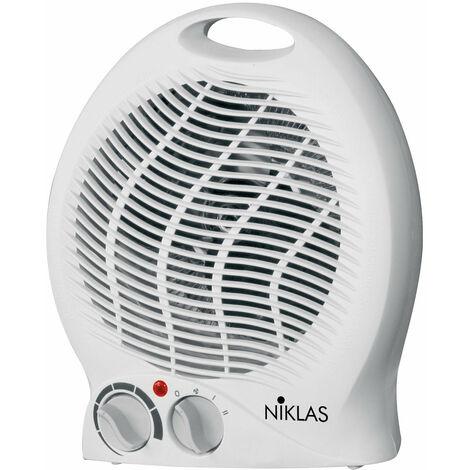 Termoventilatore caldobagno verticale 2000W scaldino Funky Niklas -  White