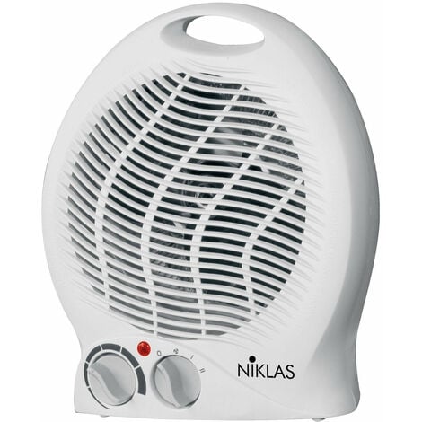 Termoventilatore caldobagno verticale 2000W scaldino Funky Niklas - White