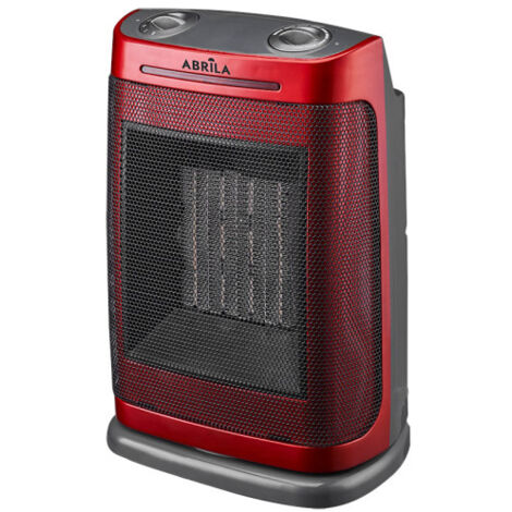 Termoventilatore ceramico ptc fogon 1500w rosso 2potencias 3funzioni termostato regolabile sicurezza antiribaltamento 29x19x14,5cm