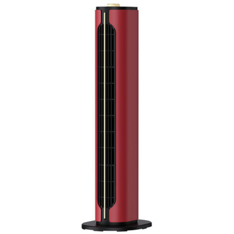 Termoventilatore ceramico verticale ptc 1500w canada rosso/nero 2 potenze 3 funzioni sicurezza termostatica antiribaltamento 61,5x18x18cm