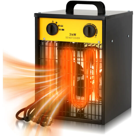 Termoventilatore. e capacità di riscaldamento massima di 220-240V50 Hz 3000W  Riscaldatore elletrico