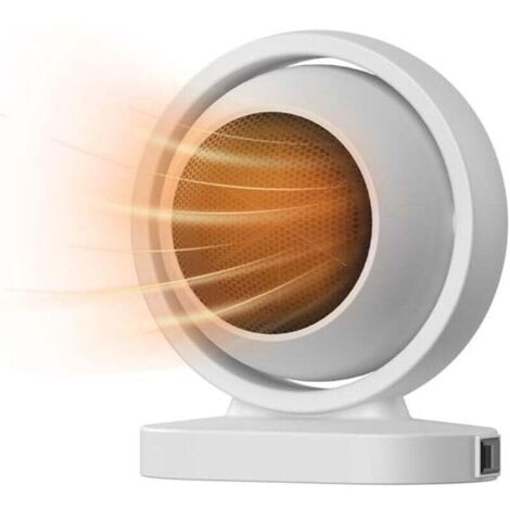 Termoventilatore elettrico da 500 W: portatile e silenzioso per l'ufficio
