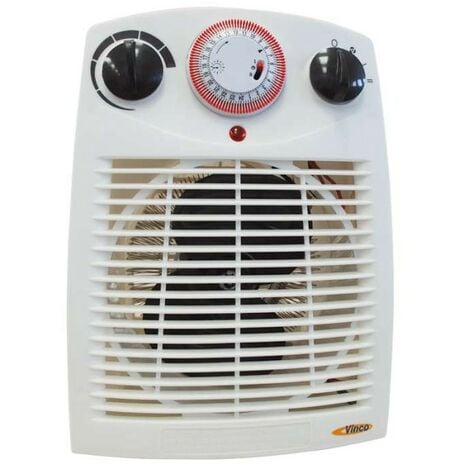 VINCO Caldobagno Elettrico Basso Consumo 2000W Scaldino Termoventilatore Portatile