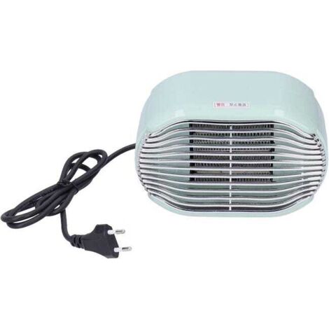 Termoventilatore, mini riscaldatore elettrico da 800 W, portatile, invernale, riscaldamento rapido, risparmio energetico, casa 220 V UE (verde)