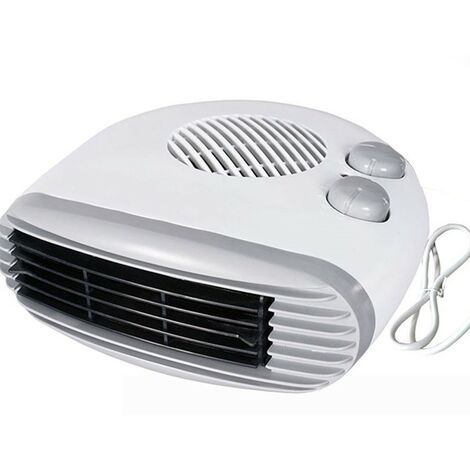 Termoventilatore orizzontale bianco per arredo da casa bagno 1000/2000 w