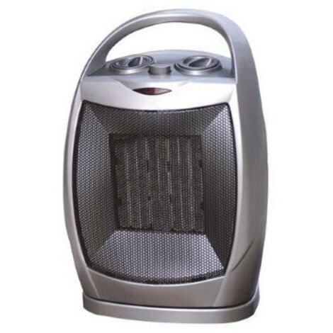 Termoventilatore oscillante a 2 potenze 750/1500W caldobagno stufa con base oscillante