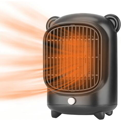 Termoventilatore per bagno, riscaldatore per ambienti economico, mini riscaldatore elettrico, termoventilatore in ceramica PTC, riscaldatore elettrico per camera da letto da 500 W con termostato elett