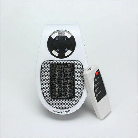 Termoventilatore - piccolo riscaldatore elettrico portatile, termoventilatore - con telecomando, standard europeo