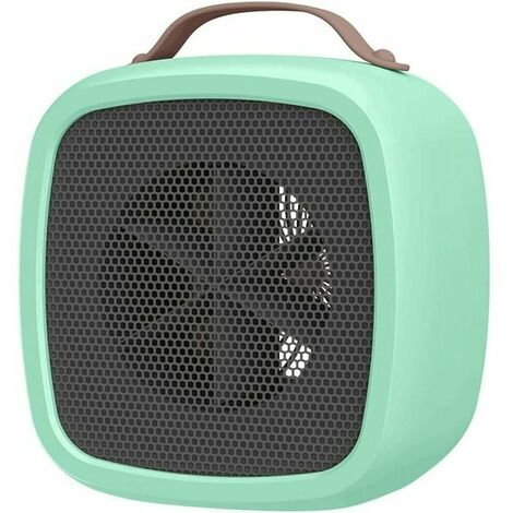 Termoventilatore, piccolo riscaldatore elettrico portatile, termoventilatore per bagno Mini termoventilatore in ceramica Riscaldatore per stanza da ufficio 400W - 10×14×14cm (v