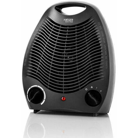 Termoventilatore Stufa Stufetta Caldobagno Riscaldamento 2000W Nero Bestron  