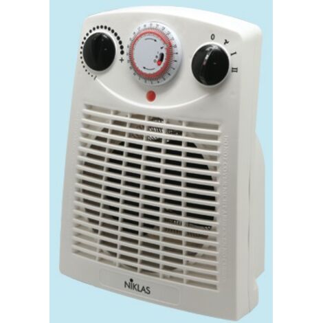 TERMOVENTILATORE STUFA NIKLAS VERTICALE CON TIMER 2000W RISCALDAMENTO