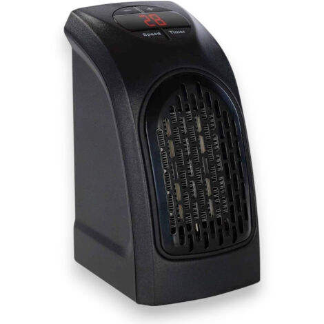 Termoventilatore stufetta elettrica 400w con presa diretta a muro senza cavo termostato e timer