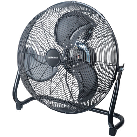 Termozeta Bassotto XL Plus Ventilatore industriale nero da pavimento alta velocità
