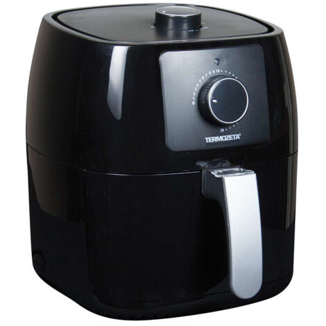 Termozeta Frittosnella Friggitrice ad Aria Calda 3,5L 1400W Nero con Vasca Antiaderente e Lavabile in Lavastoviglie