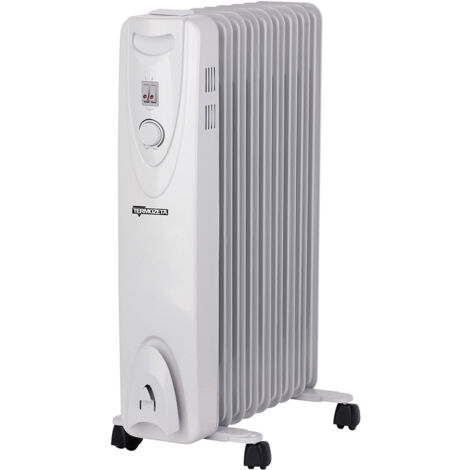 Termozeta TZR21 stufetta elettrica Interno Grigio 2000 W Stufa elettrica a convezione