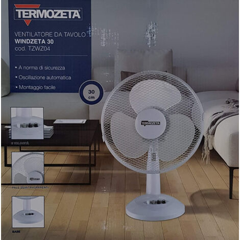 Termozeta TZWZ04 Ventilator Grau, Weiß