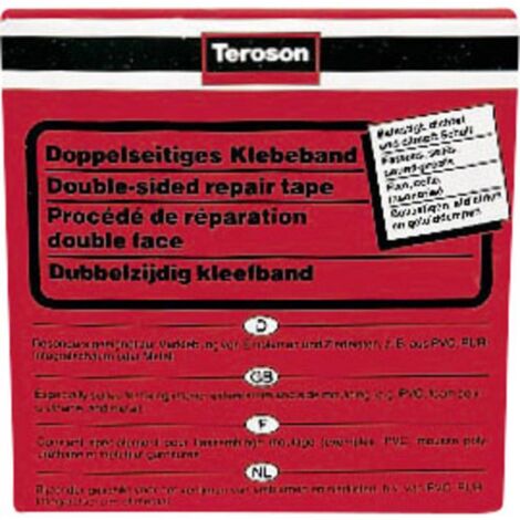 Teroson 93358 Ruban adhésif double-face transparent 10m x 19mm