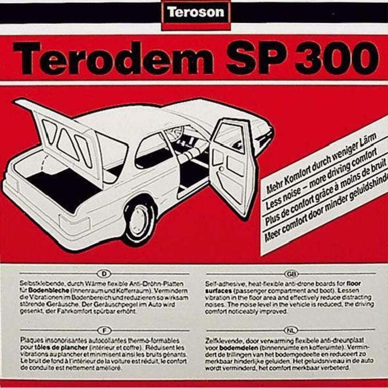 Bt sp300 pannello laminato 50x50 autoadesivo in bitume e plastica - Teroson