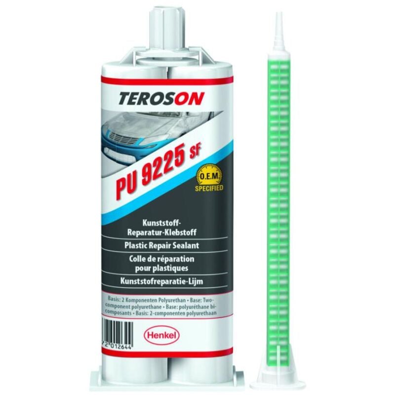 Pu 9225SF colle reparation plastique adhesif rapide 2X25ML - Teroson