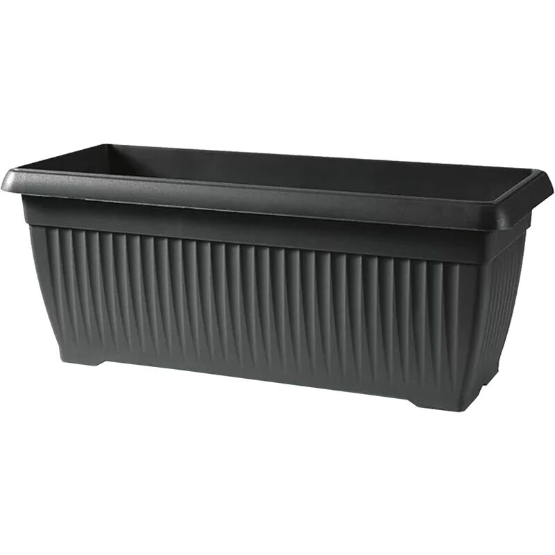 Prosperplast - Pot terra 18L, dimensions (mm) 600x257x238, couleur Anthracite - Gris foncé