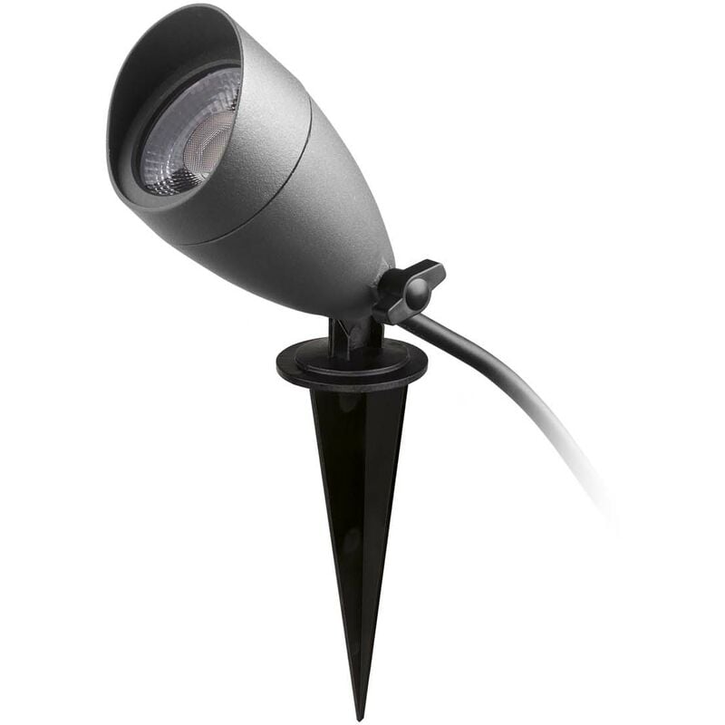 Projecteur avec piquet tilt terra 220-240V IP65 led smd ac 6W 660lm(390lm) CRI80 4000K 50º Anthracite