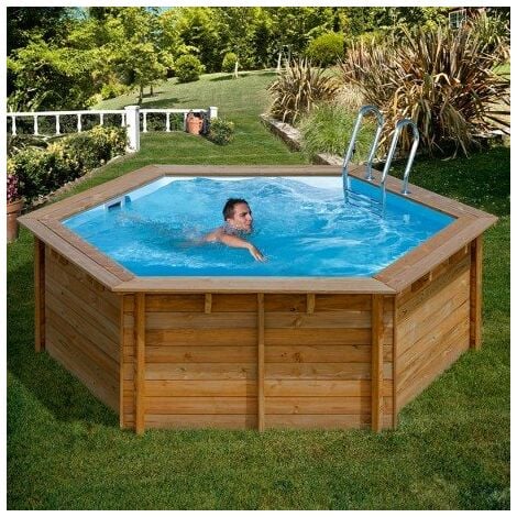 Piscina Gre Redonda De Madera Sumbay Pool Lili 2.95 Mts X 1.05 Mts De Alto