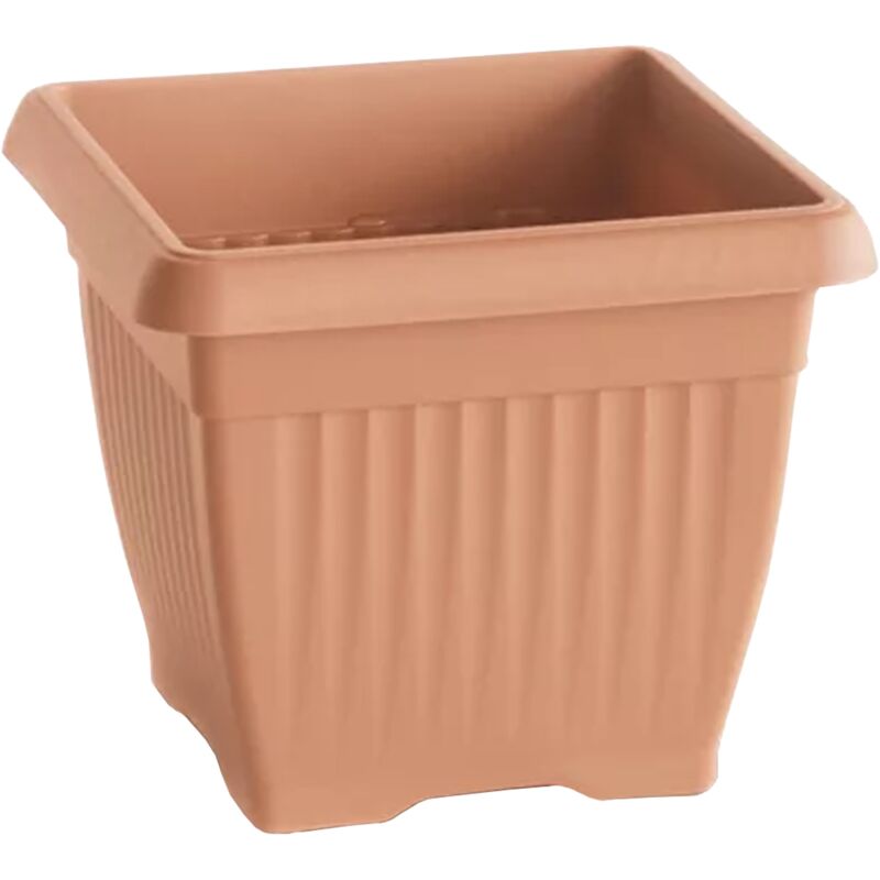 Pot de fleur carré Terra 45x45x35 cm en plastique Terre cuite - Prosperplast