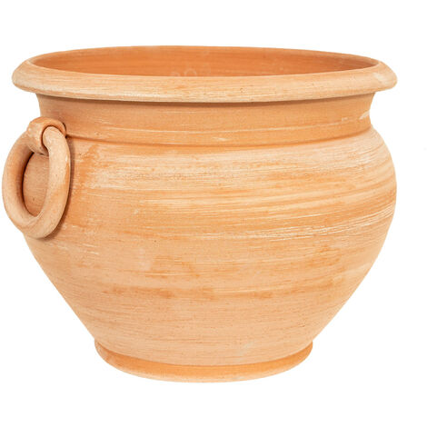 Terracotta Caspò vase 100% Made in Italy entirely Handmade