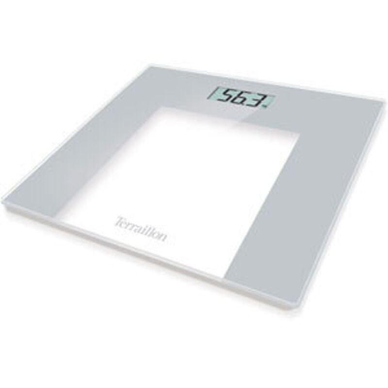 Pèse-personne électronique 150kg/100g verre/gris Terraillon beg47010gl