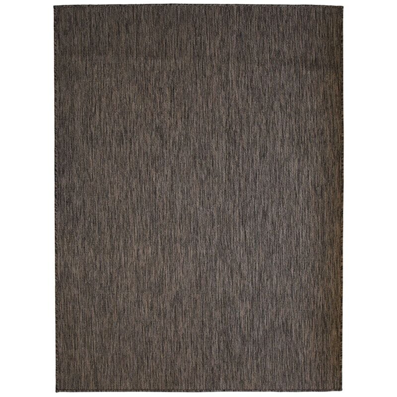 Thedecofactory - terrain uni - Tapis intérieur-extérieur aspect jute marron 133x170