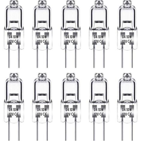 Terrarienlampe, Wärmelampe, G4 12V 10W, 10er-Packung