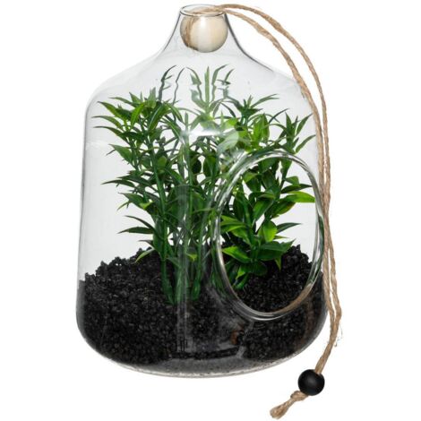 Terrario artificial colgante Family corner H15cm - Atmosphera créateur d'intérieur