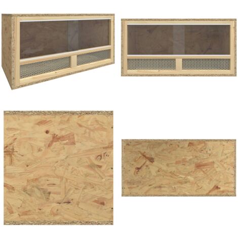 Terrario de madera contrachapada 60x30x30 cm - Terrario para reptiles - Terrario de madera contrachapada