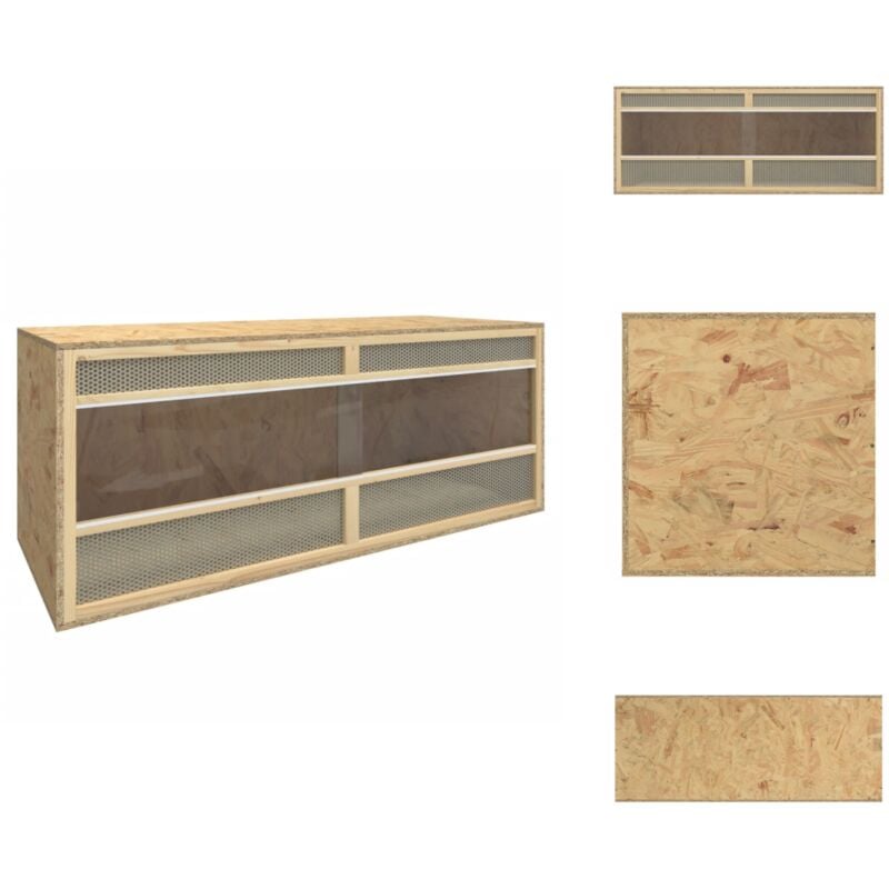 Vidaxl - Terrarium Bois d'ingénierie 120x50x50 cm - Terrarium - Reptile - Animal Domestique - Habitat - Abri